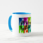 Mug Coupe des palmiers colorés "Californie" (Devant gauche)