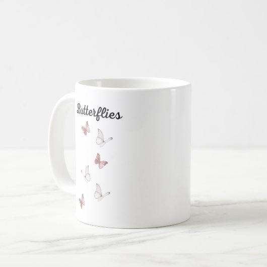 Mug Coupe des papillons (Devant gauche)