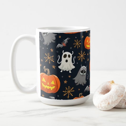 Mug Coupe d'Halloween (Avec donut)