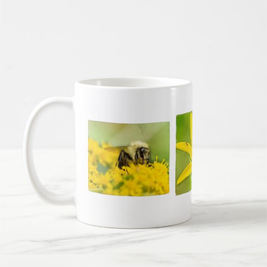 Mug Coupe d'insectes et de café Fleur sauvage (Gauche)