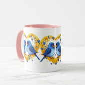 Mug Coupe d'Inséparables romantiques (Devant gauche)