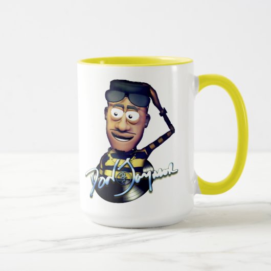 Mug Coupe Don Jaymor de café-caricature (Droite)