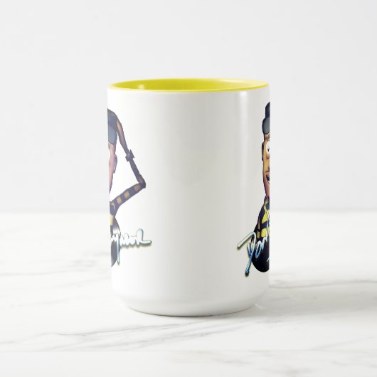 Mug Coupe Don Jaymor de café-caricature (Centre)