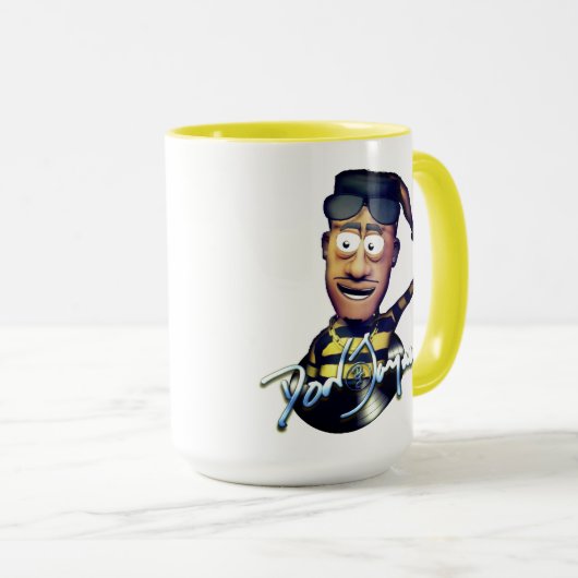 Mug Coupe Don Jaymor de café-caricature (Devant droit)
