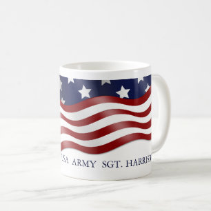 Mug Coupe du Café-Café du drapeau militaire personna