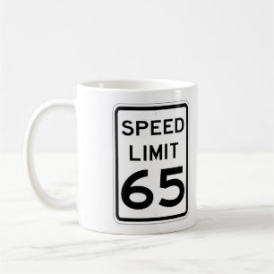 Mug Coupe du Café des Signes de Route 65 MPH très am