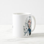 Mug Coupe du loup d'argent de café (Devant droit)