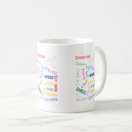 Mug Coupe du Mahjong Words (Devant droit)