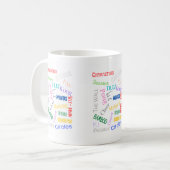Mug Coupe du Mahjong Words (Devant gauche)