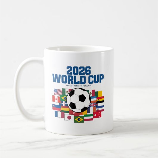 Mug Coupe du Monde 2026 ⚽ – Conception de célébration (Gauche)