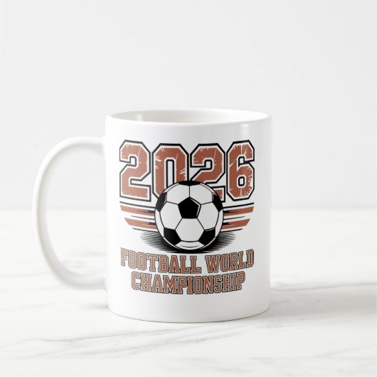 Mug Coupe du Monde 2026 ⚽ – Design pour les fans de fo (Gauche)