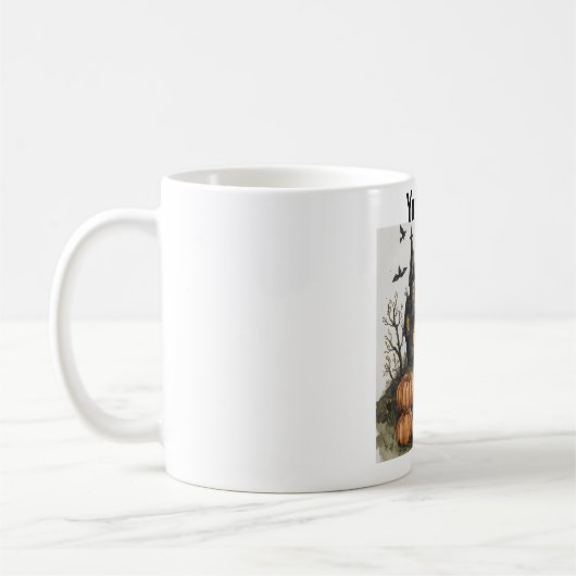 Mug Coupe éffrayante de café. (Gauche)