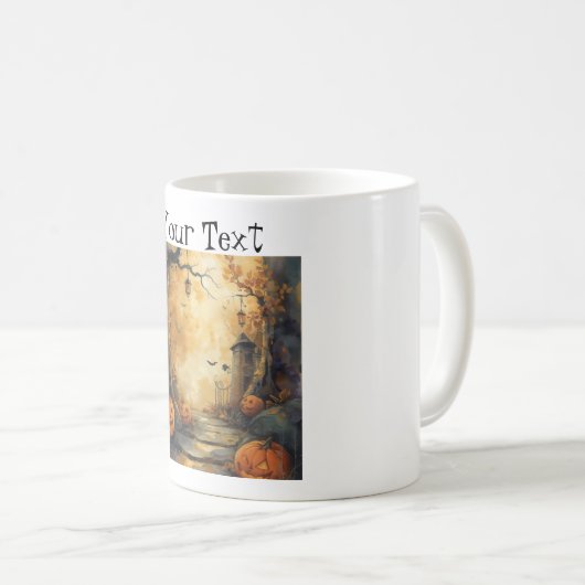 Mug Coupe éffrayante de café. (Devant droit)