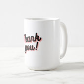 Mug Coupe Gradient Merci (Devant droit)