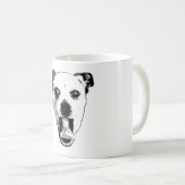 Mug Coupe Gremlin en noir et blanc (Devant droit)