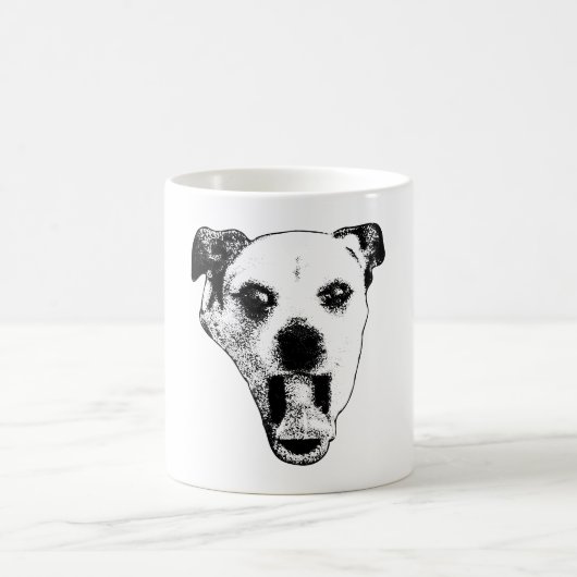 Mug Coupe Gremlin en noir et blanc (Centre)