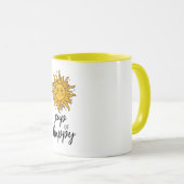 Mug Coupe Happy Sunshine Modern (Devant droit)