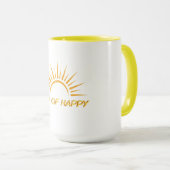 Mug Coupe Happy Sunshine Modern (Devant droit)