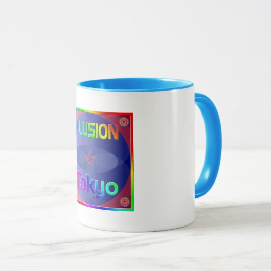 Mug Coupe "ILLUSION Tokyo" ! (Devant droit)