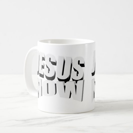 Mug Coupe Jesus Now 3D (Devant gauche)