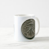 Mug Coupe Lady Liberty Dollar Argent (Devant droit)