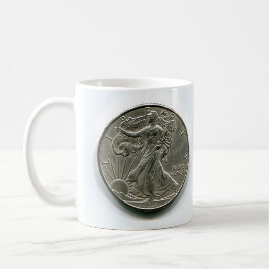 Mug Coupe Lady Liberty Dollar Argent (Gauche)