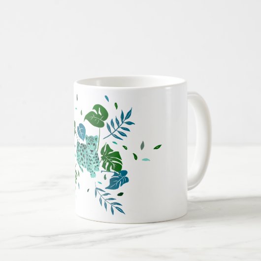 Mug Coupe Léopard de fraîcheur (Devant droit)