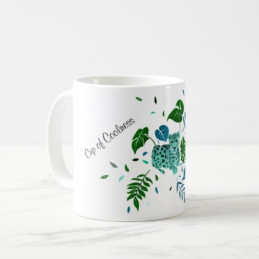 Mug Coupe Léopard de fraîcheur (Devant gauche)