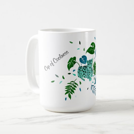 Mug Coupe Léopard de fraîcheur (Devant gauche)