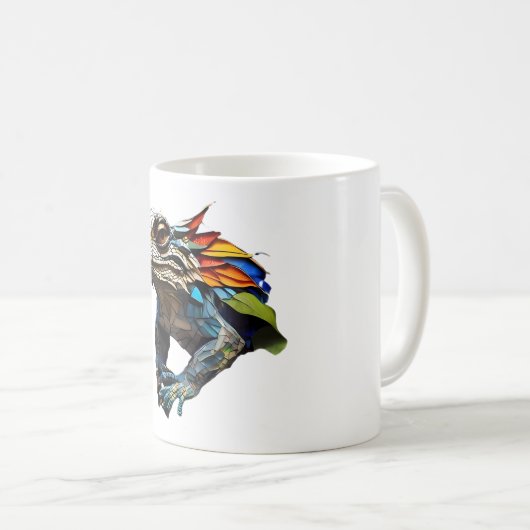 Mug Coupe Lizard Mosaic Conception de verre (Devant droit)