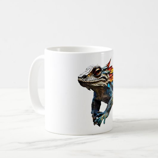 Mug Coupe Lizard Mosaic Conception de verre (Devant gauche)