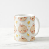 Mug Coupe mignonne avec des visages de bébé (Devant droit)