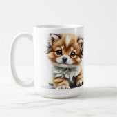 Mug Coupe mignonne de chiot (Gauche)