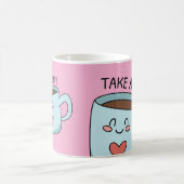 Mug Coupe mignonne dessin d'amour (Centre)