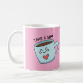 Mug Coupe mignonne dessin d'amour (Gauche)