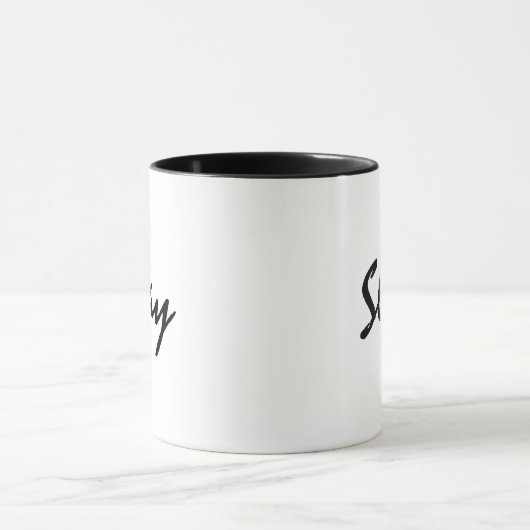 Mug Coupe moderne à deux tons tendance (Centre)