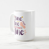 Mug Coupe moderne de café "fin" à la main (Devant gauche)