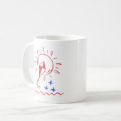 Mug Coupe Motif de café Kite Rouge (Devant gauche)
