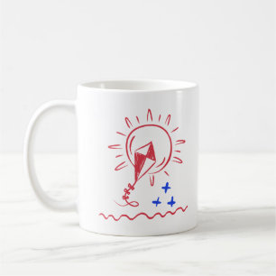 Mug Coupe Motif de café Kite Rouge