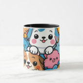 Mug Coupe motif de chiot mignonne (Centre)