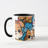 Mug Coupe motif de chiot mignonne (Gauche)