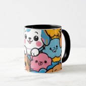 Mug Coupe motif de chiot mignonne (Devant droit)