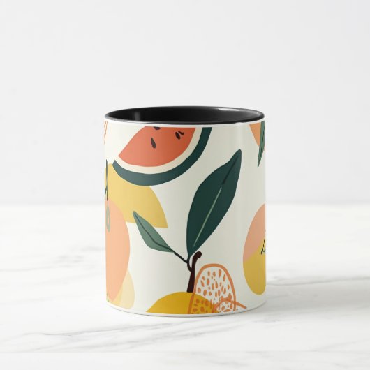 Mug Coupe motif en forme de fruits (Centre)