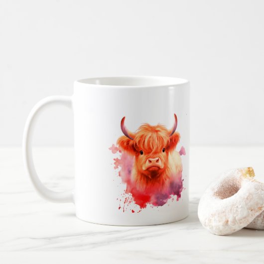 Mug Coupe/Mug à deux tons, 15 oz (Avec donut)