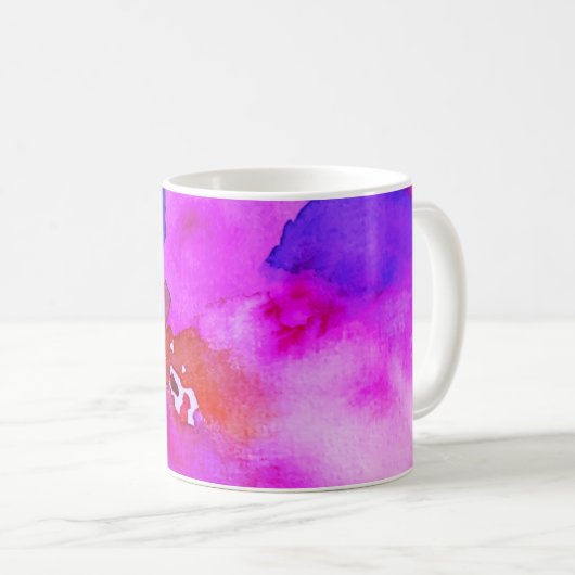 Mug Coupe Muga pour un cadeau, l'aquarelle d'impressio (Devant droit)