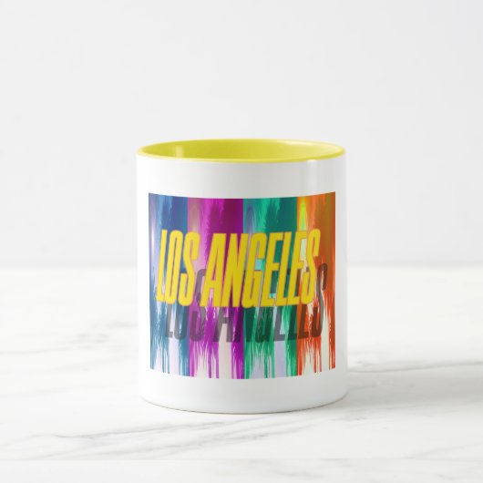 Mug Coupe "Palms colorés de Los Angeles" (Centre)