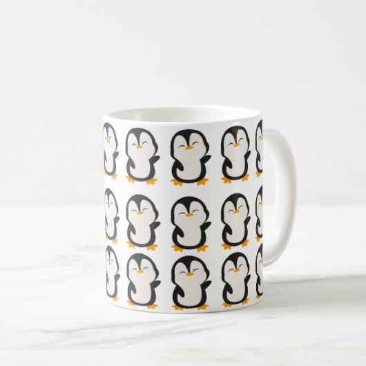 Mug Coupe Penguin Design (Devant droit)