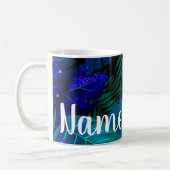 Mug Coupe personnalisée Blue Rainforest Design Coffee (Gauche)