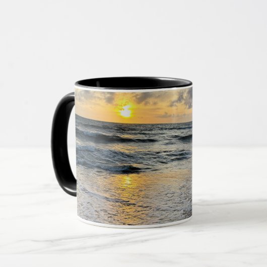 Mug Coupe personnalisée de Happy Sunshine Modern (Devant gauche)