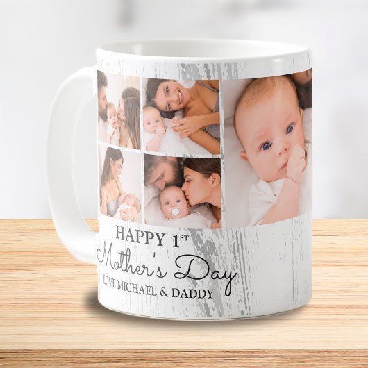 Mug Coupe photo moderne Happy First Mothers Day